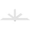 Ekena Millwork Kennewick Architectural Grade PVC Gable Bracket, 96"W x 36"H x 4"D x 6"F, 9/12 Pitch GBP096X36X0406KEN00 - alternate 2
